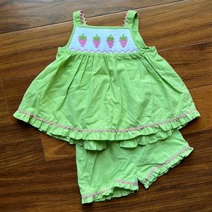 Velani Classics Smocked Strawberry Set 24m